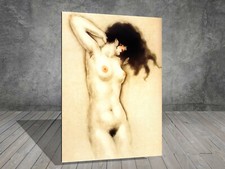 Louis Icart Akt nackt LEINWAND GEM&Auml;LDE KUNSTDRUCK POSTER 976
