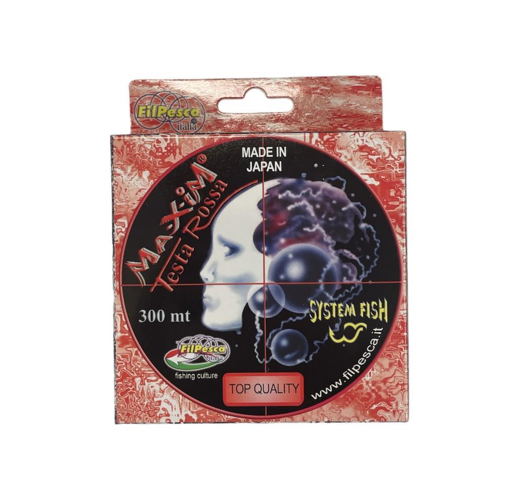 FILPESCA MONOFILO MAXIM/ROSSO 0,31 NYLON, pesca, lenza, mare