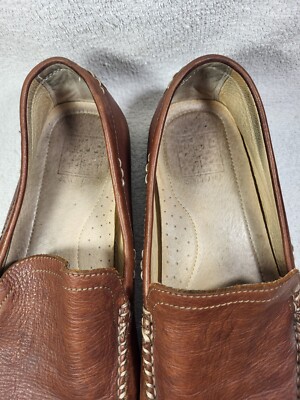 Frye Mens Lewis Venetian Loafers Size 10.5 Brown Leather Moc  display picture 1