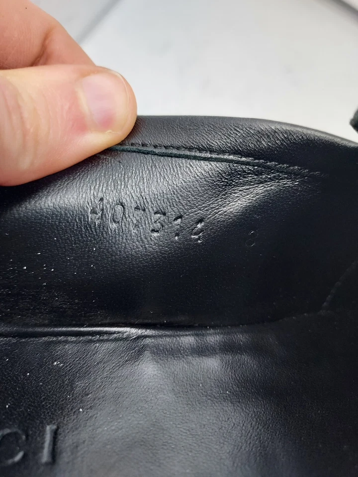 Zapato Mocasín Gucci Brixton Cuero Negro Horsebit Talla UK 8 US 8.5 PARA HOMBRES Foto 3 de 4