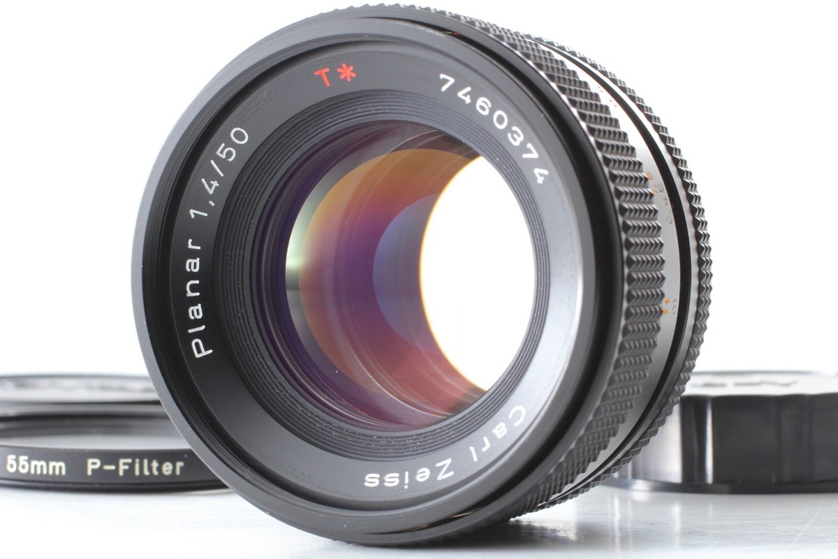 【良品】CONTAX Carl Zeiss 50mm F1.4 MINT] Contax Carl Zeiss Planar T* 50mm f/1.4 MMJ Lens CY