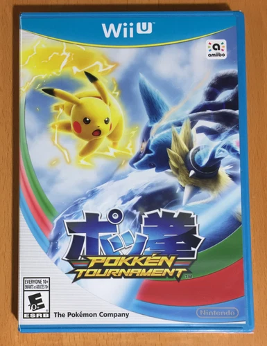 NEW sealed POKKEN TOURNAMENT Nintendo Wii U WIIU Pokemon LUCARIO Pikachu Wii-U