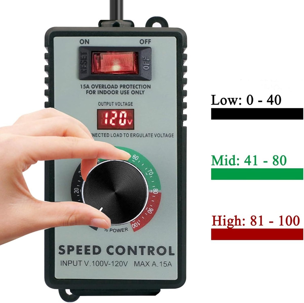 Vari Speed Regulator Electronic Voltage Regulator AC Motor Speed Controller - Variable ...