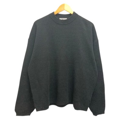 Wego sweater knit mock neck long sleeve plain medium black Used 