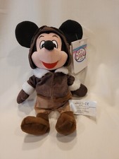 Disney Store Pilot Mickey Mouse Bean Bag Plush Stuffed Animal Toy Vintage Beanie