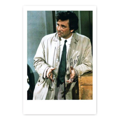Peter Falk alias Columbo - Autogrammfotokarte [AK1]