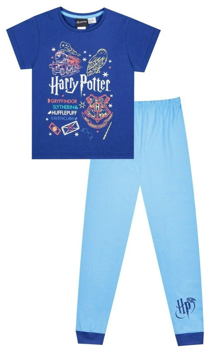 Girls Harry Potter Pajamas Hedwig Hogwarts Pajamas 7 for 15 Years Blue w21