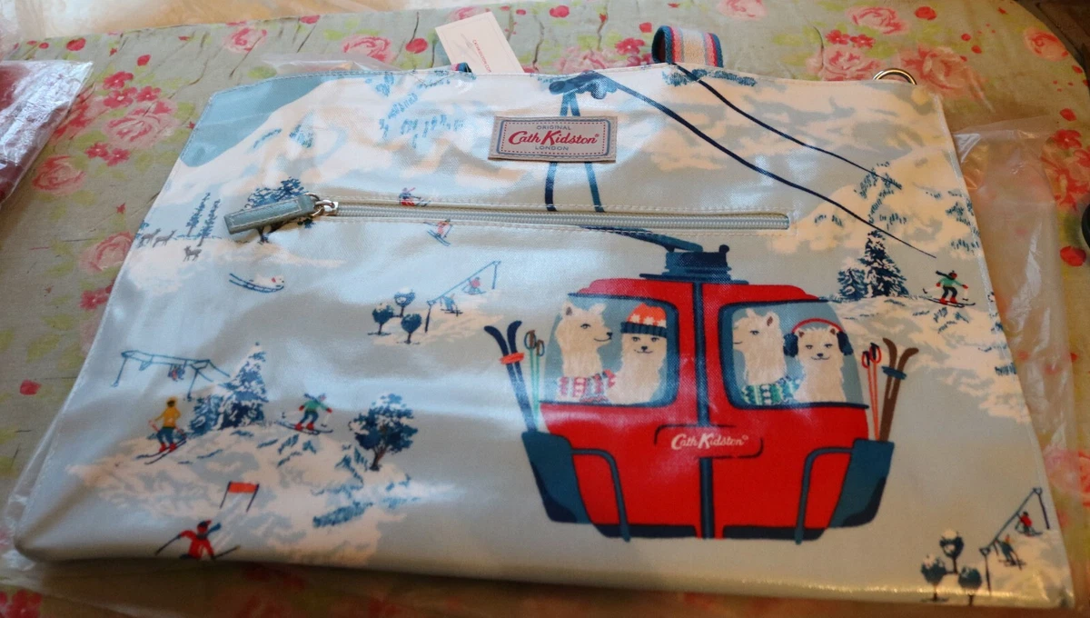 Cath Kidston Snow Scene Strappy Carry All Bag Alpaca snowy