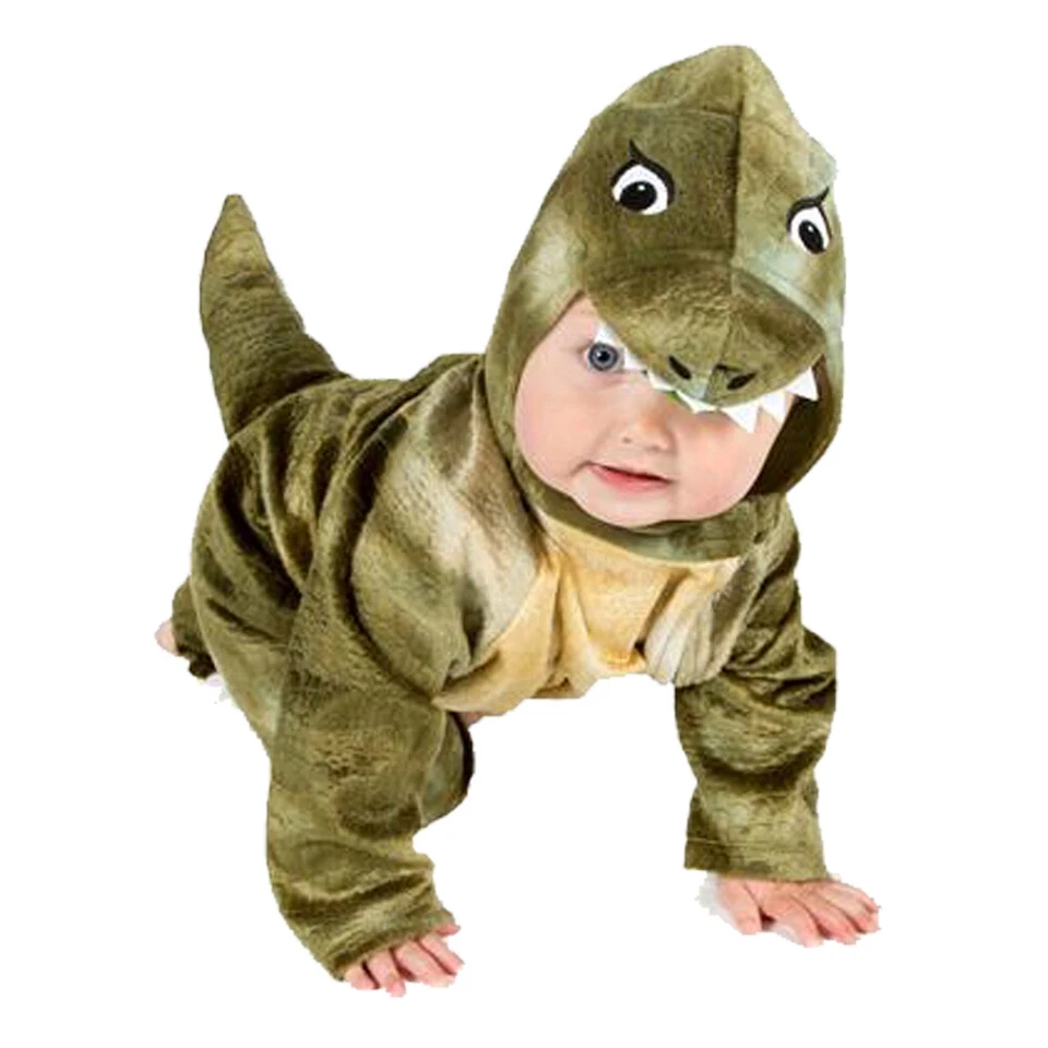 BABY BOYS DINOSAUR COSTUME T REX TRICERATOPS FANCY DRESS OUTFIT KIDS 1-3 YEARS - Image 2 of 3