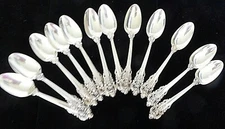 Vintage 1941 Wallace Grande Baroque Sterling Silver Teaspoon 6 1/8", NM, 34.5g @