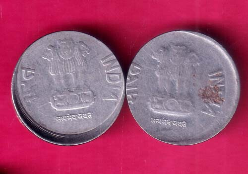 2 KURSMÜNZENSATZ: - Republik Indien 2012 & 2015 zwei Rupien seltene Münze #RS1317 - Bild 2 von 2