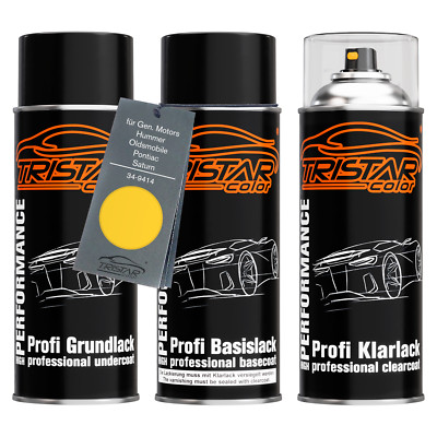 Autolack Spraydosen Set für GM Hummer Pontiac Saturn 34 9414 Yellow