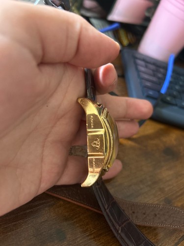 Vintage Aqua Master watch gold plated with diamonds - Picture 4 of 6