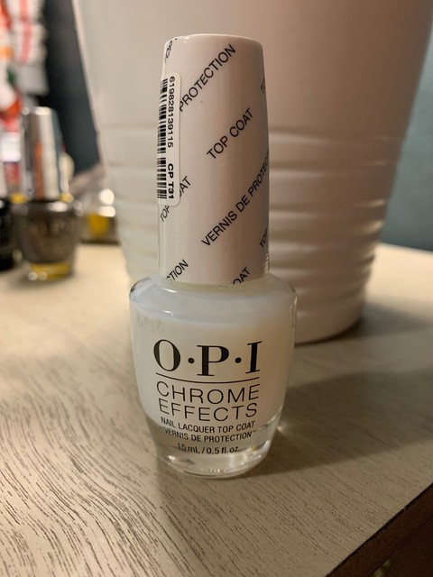 chrome effect top coat