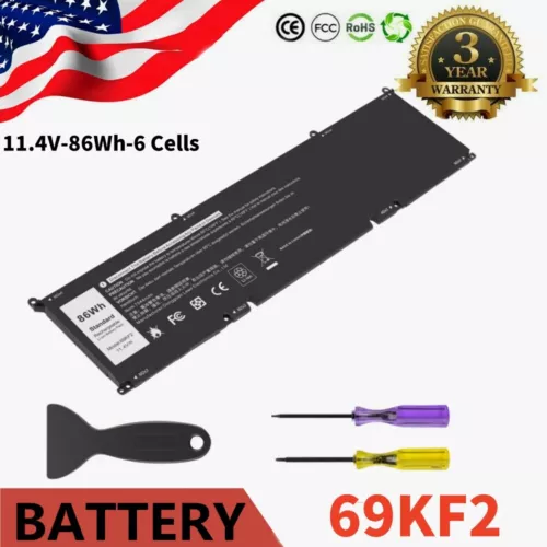 69KF2 Battery For Dell G15 5510 5511 5520 XPS 15 9500 9510 9520 Inspiron 7510