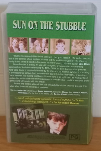Sun On The Stubble VHS 1996 Australia Mini Series 4.5 Hours Book By Colin Thiele - Bild 3 von 9