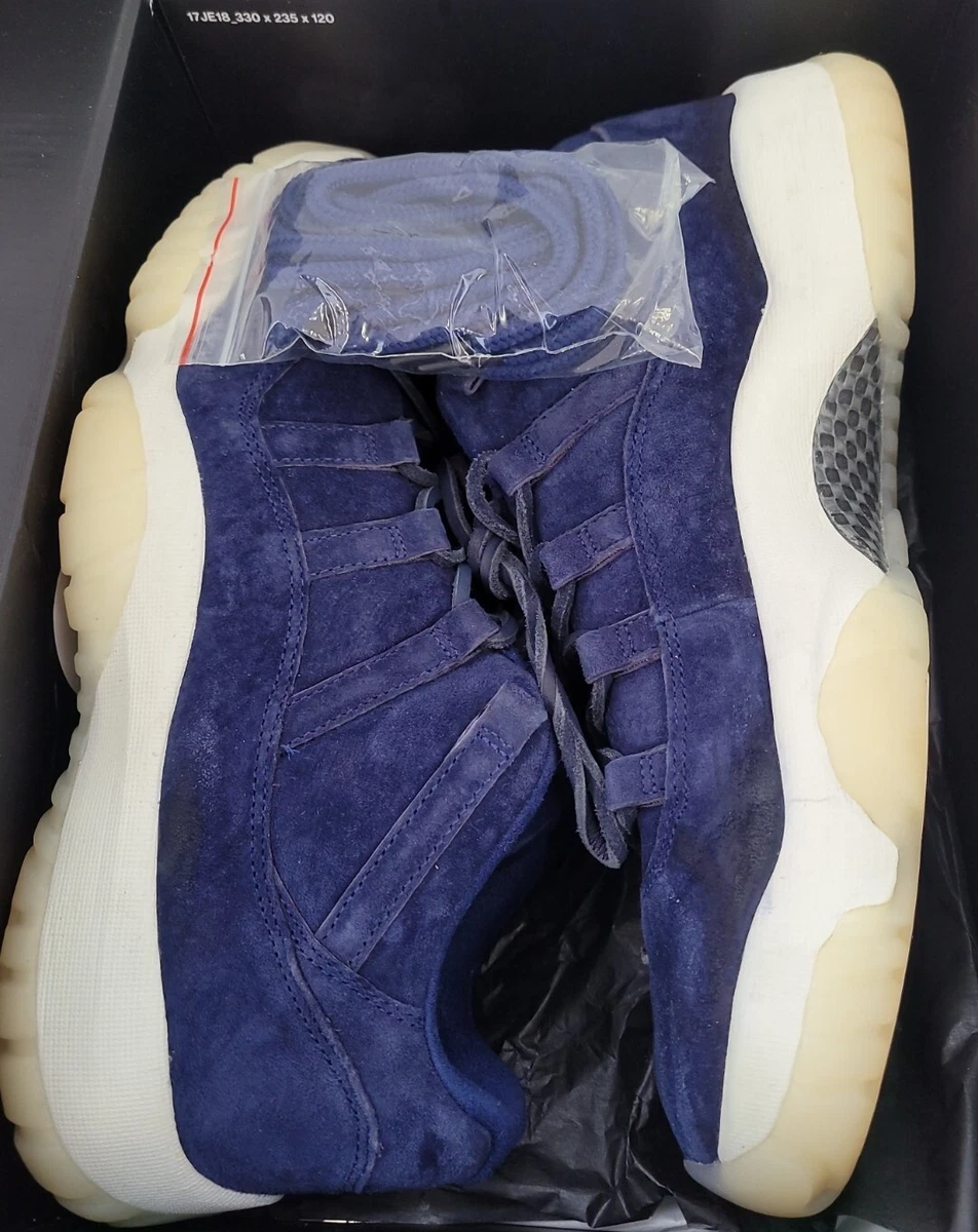 NIKE AIR JORDAN XI 11 RETRO LOW DEREK JETER RE2PECT BINARY BLUE AV2187-441  11.5 | eBay