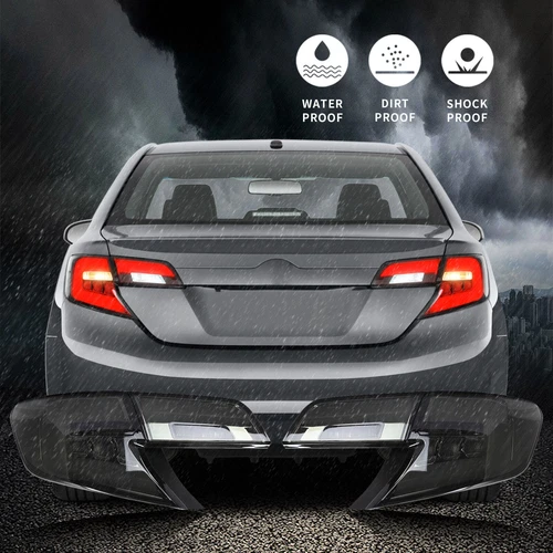 Luces traseras LED estilo ahumado VLAND para lámparas de freno Toyota Camry 2012 2013 2014 - Imagen 9 de 10