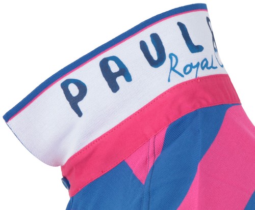 PAUL & SHARK YACHTING Herren Poloshirt Polo Hemd Shirt Gr. L Blau Rosa Gestreift - Bild 5 von 9