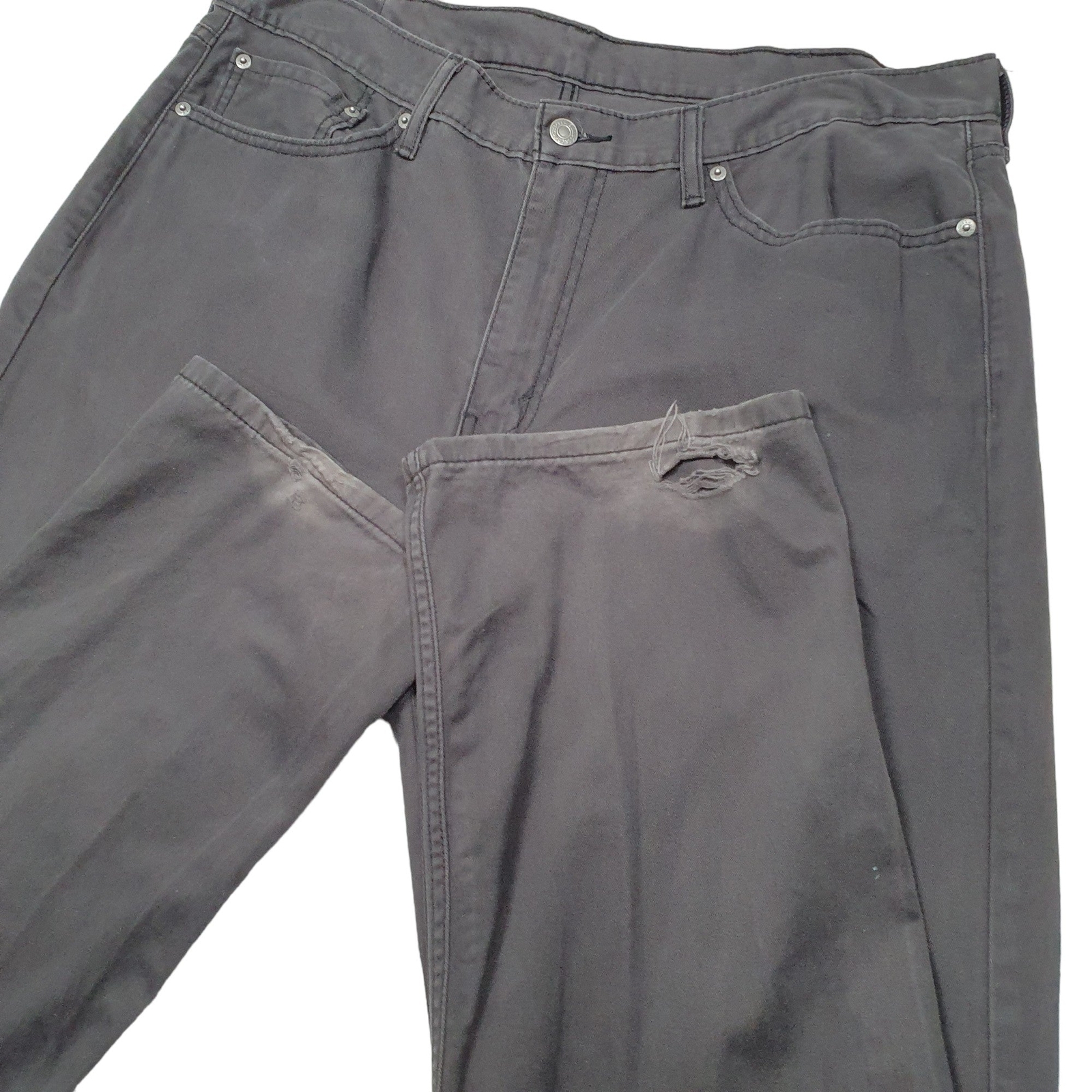 LEVIS 514 Chino Trousers Cotton Grey Mens W38 L32 image 4