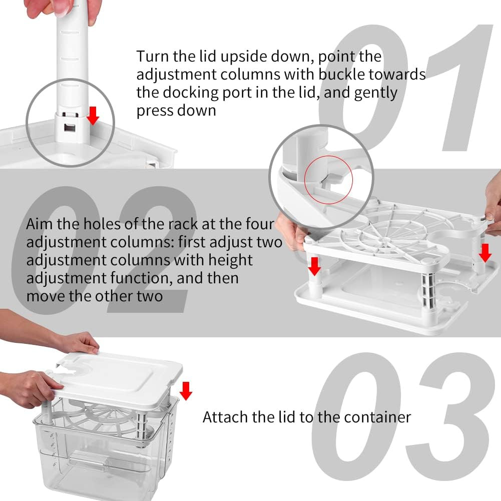 12.6 Quart Sous Vide Container with Lid & Rack for Immersion Circulators