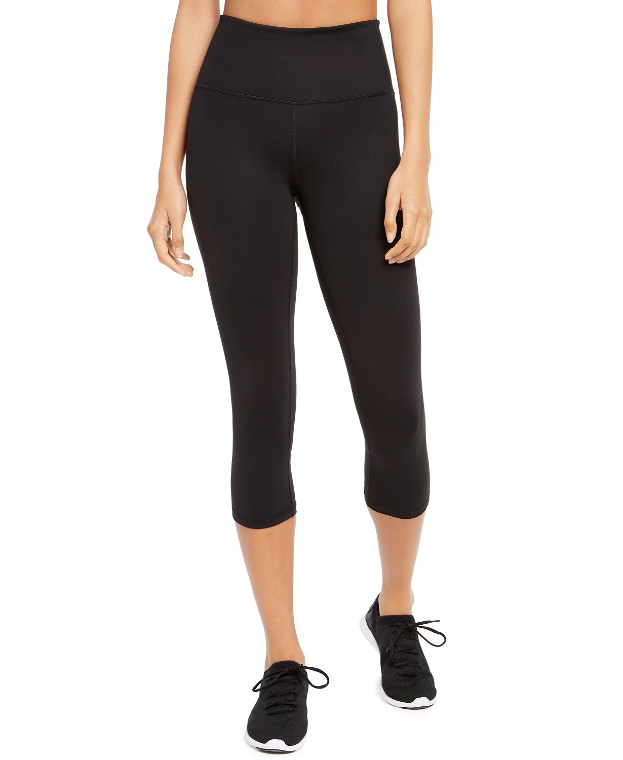 Ideology NEW Women's black High-Waist Pocket 7/8 Length Leggings Size XS $40