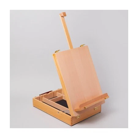 Cavalletto Da Pittore In Legno Di Abete – H 150 Cm, Doppia Regolazione, Finitura Grezza Levigata