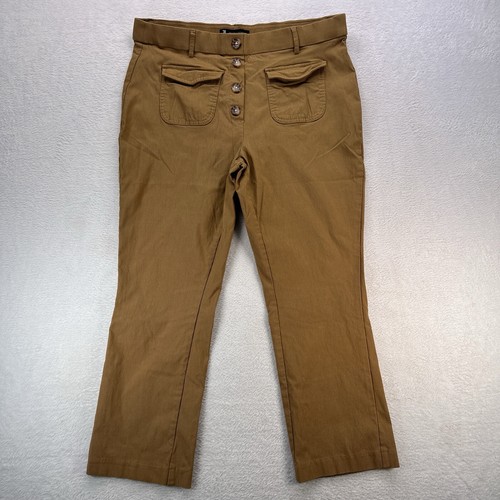 Jules & Leopold Pants Womens XL Brown Rayon Nylon Spandex Pull On Stretch