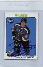 2001/02 UD Vintage #224 Bryce Salvador Blues Signed Auto *G1199
