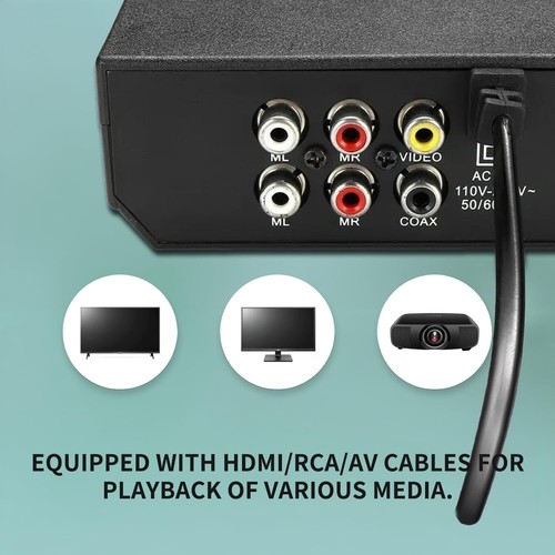 HDMI DVD Player for TV, USB 3.0 Slim Portable DVD Burner/Recorder/Player - Picture 4 of 7