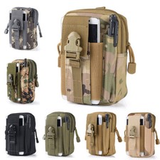 EDC Tactical Molle Pouch Outdoor Hiking Utility Pack Waist Belt Mobile Phone Bag
