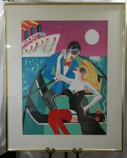 EARL LINDERMAN "Fast Loves And Tropical Waters 1990" Signed SERIGRAPH 33/75 KC
