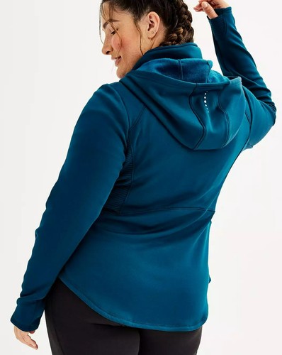 VESTE TEK GEAR À CAPUCHE MULTIMÉDIA SWEAT À CAPUCHE ZIPPÉ MANTEAU AVANT FEMME PLUS 3X **NEUF DANS SON EMBALLAGE** - Photo 4/8