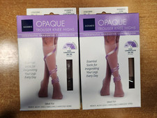 2Pk: Sigvaris OPAQUE Trouser Knee Highs, Comp 20-30mmHg, W SZ C Natural  AF2777