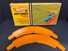 Vintage 1968 Mattel Hot Wheels Half Curve Track Accessory Pak (5)