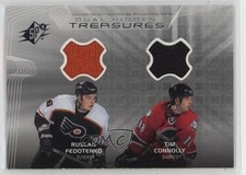 2001-02 SPx Hidden Treasures Ruslan Fedotenko Tim Connolly #DT-FC n1u