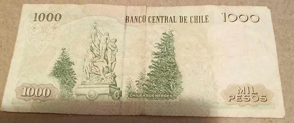 1996 Chile 1000 Pesos  - Image 2 of 2