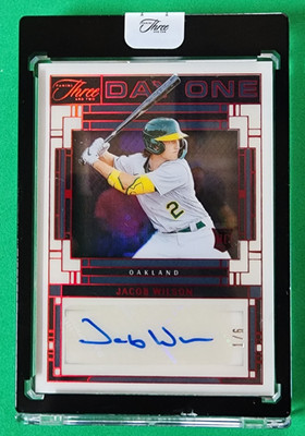 Jacob Wilson 2024 Panini Three and Two - Day One Autographs DOA-JW # 1/6 RC!