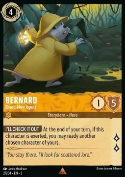 Lorcana Bernard - Brand-New Agent 3INK-002 Rare Englisch Neu