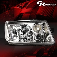 PASSENGER/RIGHT OE STYLE CHROME HOUSING BUMPER HEADLIGHT FOR 1999-2005 VW JETTA