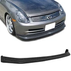 Front Bumper Lip Splitter For 03-04 Infiniti G35 Sedan 4dr Base, Black NIS Style
