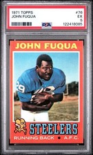 1971 Topps Football - John Fuqua #76 PSA 5