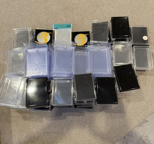 Huge Trading Card Supply Lot 45 One Touch 75 Cases 1000 Sleeves