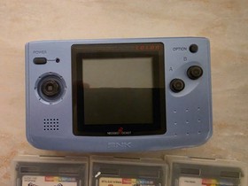 Neo Geo Pocket Color Console + 6 Games Metal Slug Turf Masters SNK Lot Tested