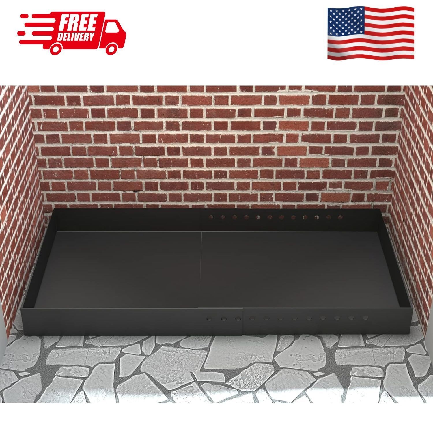 Adjustable Fireplace Tray, Expandable Ash Pan for Ash Collection