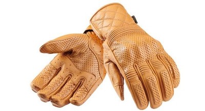 Triumph MGVS24404-XXL - Dalton Leather Motorcycle Gloves with D3O Protection