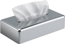 Tissue Box Cover, Rectangular Mirror Wall Mounted Facial Paper Holder Dispens...