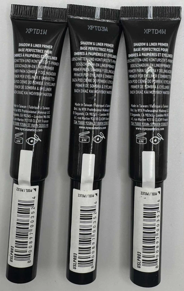 Imprimación de sombras y delineadores 3PK NYX ~ 0,27 FL OZ CADA UNO ~ PROFUNDIDAD MEDIA ~ SELLADA Foto 2 de 2