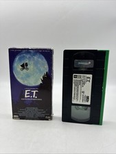VHS E.T. ET 1988 First Print Green Tape MCA Universal Sci-fi Fantasy