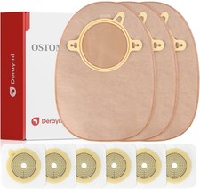 20 Piece Colostomy Bags  10 Skin Barriers Ostomy Supplies 2 Piece Ostomy Pouch